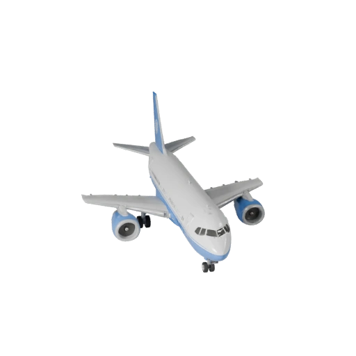 Aeronave tipo Boeing Inspirado 3D Modelo para Unreal Engine