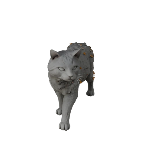 Modelo 3D Gato Ragdoll de Alto Poligonaje - Detallado STL para Impresión