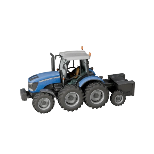 Tracteur agricole prêt pour le jeu 3D pour jeux en temps réel - PBR